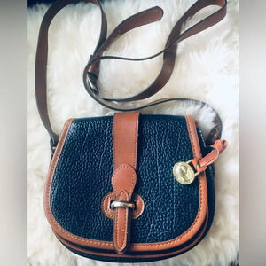 Dooney & Bourke Blue and Brown Crossbody Bag